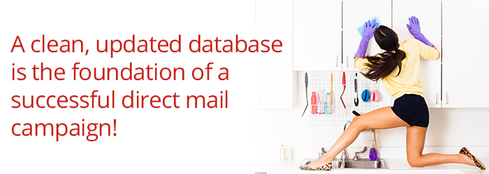 A clean, updated database is the foundation of a  successful direct mail  campaign!