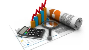 Calculator and financial graph